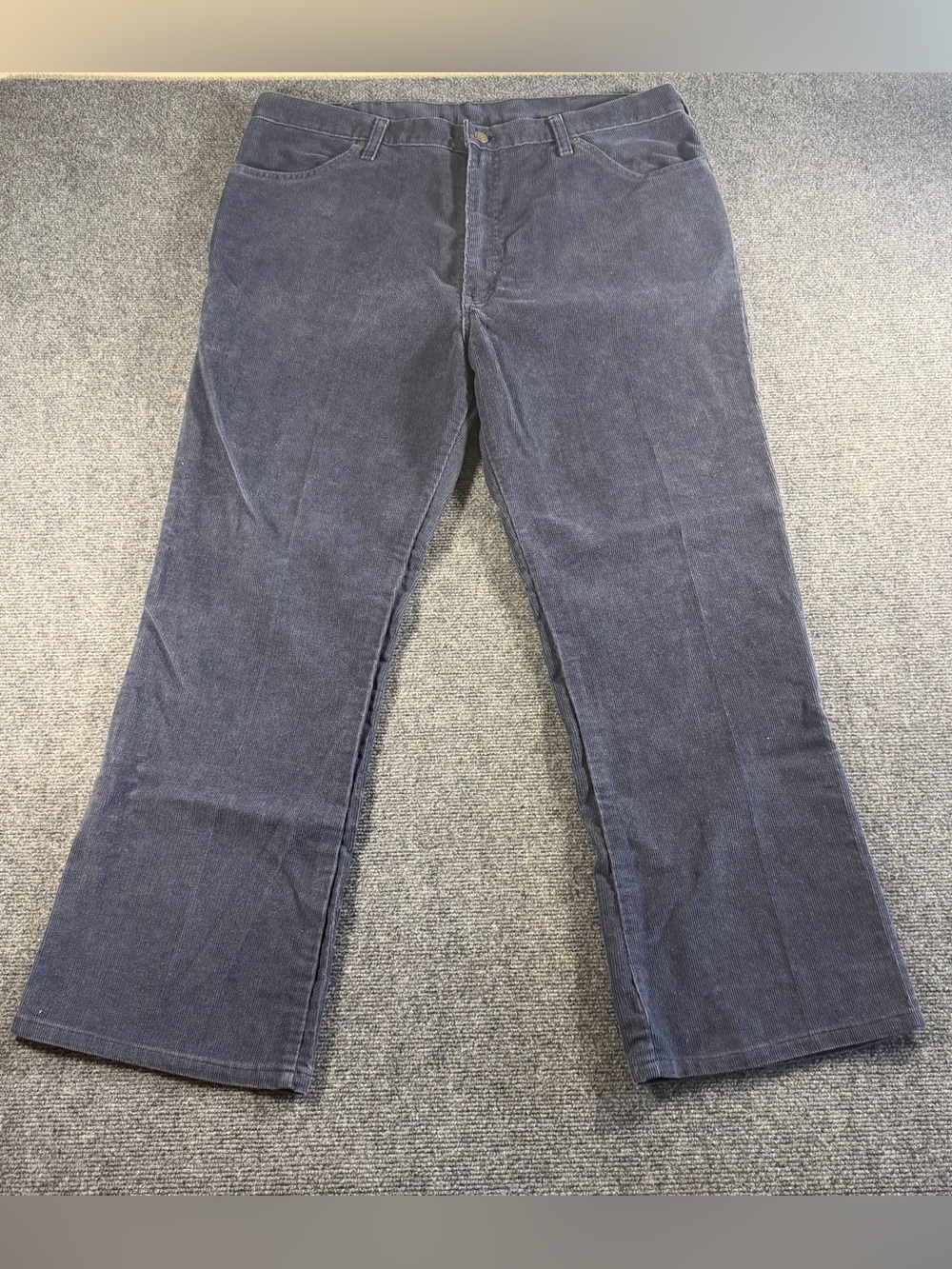 Vintage Y2K JCPenney Plain Pocket Made In USA Corduroy Blue Pants 40X29 Casual